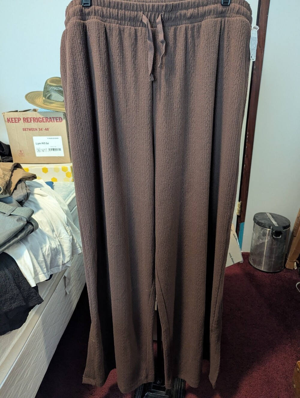 Kohl's Brown Elastic-Waist Lounge Pants